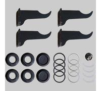 KIT PER RADIATORI COMPLETO DI MENSOLE BLACK COFFEE 1"x 1/2