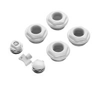 Kit per radiatori multicolonna con valvolina di sfiato da 1/2" Bianco