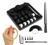 Kit per Realizzare Anelli da Cucchiaio,Utensili Per Creazione Anelli Resistente,Macchina Per Gioielli Per Principianti Artigianato Casa Spazi Vuoti Bracciali Resina - Forme Grezze Charm Bracciali Gioi
