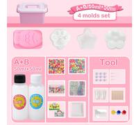 Kit per realizzare Taba Squishy - Silicone super morbido, gomma 1:1 AB, resina Squishy, gel liquido morbido, gomma siliconica Squishy, regalo antistress fai-da-te, confezione per appassionati 50 ml +