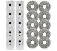 Kit per ricambi per ecovacs per x5 per omni Panni per lavaggio(2 * 10pcs) | Compatibilità per x5 per omni, rimozione per polvere per efficace, panni microfibra densa, lavabili in macchina