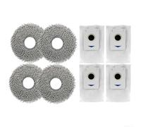 Kit per ricambi per ecovacs per x5 per omni Panni per lavaggio(2 * 4pcs) | Compatibilità per x5 per omni, rimozione per polvere per efficace, panni microfibra densa, lavabili in macchina
