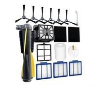Kit per ricambi per Shark per iq Robot RV1001AE 17 Kit per ricambi | Compatibile RV1001AE, 17 totali, installazione rapida, plastica , nero compatto