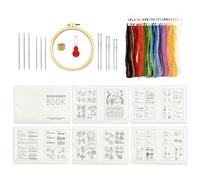 Kit Per Ricamo - Set Ricamo Manuale con Libri Cucito | Materiali Riutilizzabili Con Guida Per Creazioni Manuali Divertenti Idee Regalo Ragazze Donne