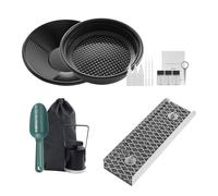 Kit per Ricerca d'Oro Lavaggio d'Oro 8,9x30,48cm Attrezzatura da 16 Pezzi