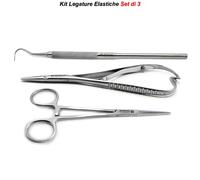 Kit per Rimozione delle Legature Dentali Pinza Emostatica Chirurgica Porta Aghi