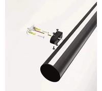 Kit per ringhiera per interni da 0,9 a 4,3 m, rotondo, con sensore di movimento a LED, guide di base in alluminio per una maggiore sicurezza e stile nell'arredamento della casa