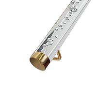 Kit per ringhiera per scale in acrilico trasparente, da 4 a 6 m, completo di aste di supporto antiscivolo per la sicurezza interna, ideale per corridoi e scale