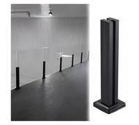 Kit per ringhiere in vetro 304 in acciaio inox nero ad alta resistenza per scale e balconi con intagli moderni sicurezza e stile per la decorazione della casa