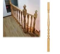 Kit per ringhiere per scale in legno naturale, 28 confezioni da 48 x 48 mm, eleganti balaustre per scale interne, sistema per gradini e terrazze, facile installazione e aggiornamento di sicurezza