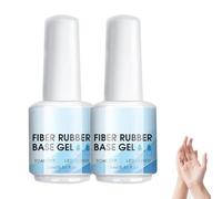 Kit Per Riparare Le Unghie Naturali Rotte, Smalto Trasparente Con Base in Fibra Di Vetro, 15 Ml, Polimerizzazione UV LED. Richiede Prodotti Per Manicure Per Salone, Casa (2 pezzi)