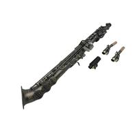 kit per sassofono La Forma Curva In Ottone Dritto B Piatto Triplo Sax Sassofono Tipo Chiave Modello Scolpito In Oro Nero Opaco