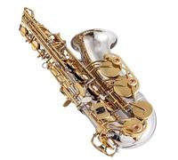 kit per sassofono Materiale Del Corpo Lega D'argento Sassofono Contralto Chiave Dorata Placcata In Nichel Bocchino Per Sax Professionale Con Custodia E Accessori