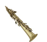 kit per sassofono Ottone Laccato Oro Sassofono A Canne Dritte B Strumenti Per Sax Piatto Con Custodia Bocchino (Color : Light green)