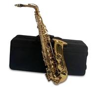 kit per sassofono Sassofono Contralto Mib Dorato Sax Corpo In Ottone Tasti A Conchiglia Bianca Strumento A Fiato Con Custodia Per Il Trasporto