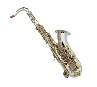 Kit per Sassofono Sassofono Tenore BB Tune Tasti in Ottone Placcato Nastro Musicale A Fiato con Accessori per Custodia per Bocchino (Color : Light Grey)