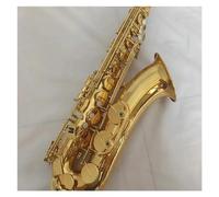 Kit per Sassofono Sassofono Tenore Professionale in SIB Ottone Placcato Oro Tono di qualità Professionale Sax Tenore Strumento Jazz Durevole (Color : Leather Case)