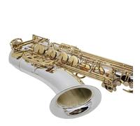 kit per sassofono Sassofono Tenore Sib Tune Strumenti Musicali Corpo Placcato Argento Lacca Dorata Chiave Sax Con Custodia Bocchino (Color : Light Grey)