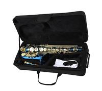 kit per sassofono Strumenti A Fiato Bottoni Per Sassofono Contralto In Mib Mi Bemolle Inciso In Ottone Con Custodia, Guanti, Spazzola Per Cintura In Tessuto