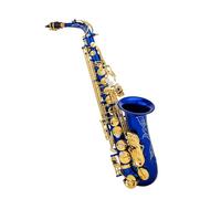 kit per sassofono Strumento A Fiato Per Sassofono Contralto In Mib Strumento Per Sassofono Professionale In Ottone E-bemolle 802 Tipo Di Chiave Un Set Completo Di Accessori (Color : Blue)