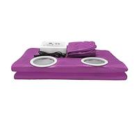 Kit per sauna domestica, Coperta for sauna, coperta termica dimagrante a 2 zone for sauna, design elastico con maniche for mani, moatore del corpo for perdita di peso e fitness(Purple)
