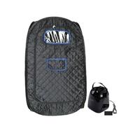 Kit per sauna domestica, Tenda SPA for sauna a e portatile a grandezza naturale, mini bagno in camera 1000W 2.0L cabina for pentola a e nera for facilitare la perdita di peso 'insonnia(WS)