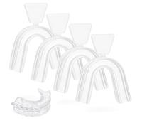 Kit per sbiancamento dei denti, 4 pezzi, paradenti per digrignare i denti, in materiale termoplastico, per sbiancare i denti, sbiancamento dei denti, protezione per digrignare i denti, protezione