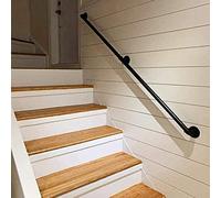Kit per scale antiscivolo con staffa in metallo, gradini di sicurezza neri per interni ed esterni, ideale per anziani, presa migliorata per scale e ponti