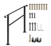 Kit per scale da interni a 5 gradini - Barra di supporto antiscivolo in ferro battuto con impugnatura di sicurezza per scale complete il Solution