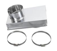 Kit per sfiato dell’asciugatrice in lega di alluminio, periscopio universale per sfiato dell’asciugatrice con parete interna liscia per un flusso d’aria efficiente, adattatore di