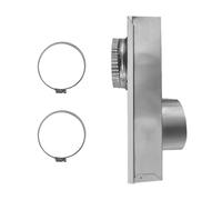 Kit per sfiato dell'asciugatrice, 0-12,7 cm, regolabile, in lega di alluminio, connettore di sfiato con 2 morsetti