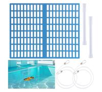 Kit Per Skimmer Piscina | Skimmer per Detriti da Piscina,Kit Filtro Pulitore 42x33 cm Montaggio Semplice per Foglie Rifiuti Galleggianti Ideale Amanti Nuoto Famiglie Casa Esterni