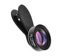 Kit per smartphone macro per obiettivo macro per la cattura di dettagli complicati con apertura larga con memoria a clip, nero