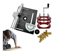 Kit per sollevamento router, kit di router in metallo, inserto per fresa, piastra di base, piastra di fresatura, piastra di sollevamento in alluminio, inserto da tavolo per la lavorazione