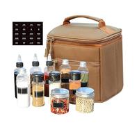 Kit per spezie da campeggio, barattoli per condimenti con borsa per conservare, set portatile per saliera e pepe per viaggi, spiaggia, cortile