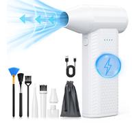 Kit per spolverare ad aria compressa - soffiatore - pc Duster elettrico - 130000 giri/min - sostituisce l'aria compressa - Mini spazzaneve per auto - Ventilatore a getto d'aria - No aria in scatola