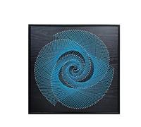 Kit per string art per adulti Kit per string art con cornice in legno Kit fai da te completo per decorazioni 3D con istruzioni Facile da realizzare per decorare le pareti di casa(C,Black frame)