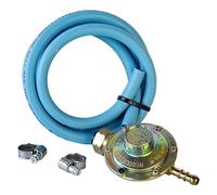 KIT PER STUFA A GAS REGOLATORE A TARATURA FISSA + TUBO mt.1 + FASCETTE
