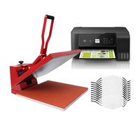 Kit per Sublimazione Pressa a Caldo Termopressa Transfer - 38x38 & Stampante