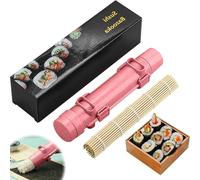 Kit per sushi bazooka con tappetino per sushi, stampo a rullo per sushi, plastica per uso alimentare, riso, verdura, carne, fai da te, kit per fare sushi, macchina utensile da cucina, stampi per sushi