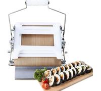 Kit per sushi in acciaio inossidabile, stampo rotondo per rotolo di riso e taglierina per cucina casalinga fai da te, preparazione del pranzo al bento e avvolgimento di alghe