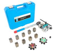 Kit per svasatura dei tubi dei freni DPTOOL, 45 e 37 gradi, singolo, doppio e a bolla, strumento per svasatura dei tubi dei freni e dei tubi per tubazioni da 3/16", 1/4", 5/16", 3/8" e 4,75 mm