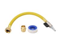Kit per svernamento Spina a collegamento rapido Raccordo per rubinetto tubo da giardino da 3-4 pollici Rimorchio da viaggio per barca per (Gialla)