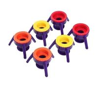 Kit per svuotare bottiglie con tappo dosatore capovolto, 3 misure e portabottiglie per la maggior parte delle bottiglie, inversione senza sforzo per massimizzare l'uso di liquidi densi come shampoo