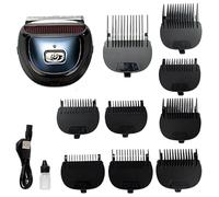 Kit per taglio di capelli da uomo, tagliacapelli ricaricabile con 8 protezioni di lunghezza, tagliacapelli elettrico da 6500 giri/min, macchina da taglio per capelli domestica con ricarica USB