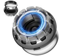 Kit per taglio di capelli da uomo, Wet & Dry, impermeabile IPX6, con display a LED, ricaricabile tramite USB, 2 pettini guida, taglio ronzo, taglio equipaggio, dissolvenza, calvo, flat top (nero)