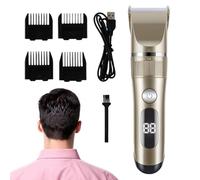 Kit Per Taglio Di Capelli - Tagliacapelli Ricaricabile USB Regolabile Con Display Di Potenza, Strumenti Per Il Taglio Di Capelli A 5 Livelli | Tagliacapelli Professionale A Basso Rumore Battere