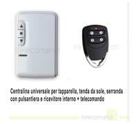 Kit per tapparella o tenda con centralina ricevente telecomando e pulsantiera