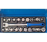 Kit per tappi olio motore, per tappi con foro quadrato, esagonale e a triangolo