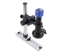 Kit per Telecamera Al Microscopio Elettronico, Fotocamera Industriale Imposta Leghe di Alluminio di Diverse compatibilità Software per Dispositivi Terminali Intelligenti (Spina europea)